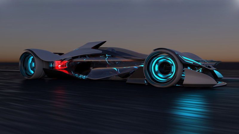 Concept, Car, luxury, synaptiq, Infiniti, 2K, 2014, black, Race