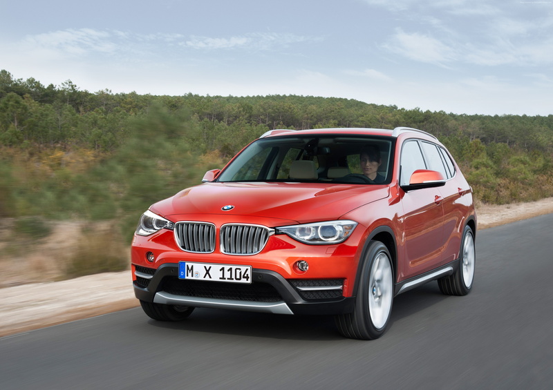 luxury cars, SUV, crossover, Frankfurt 2015, sDrive, 4K, red, BMW X1, xDrive