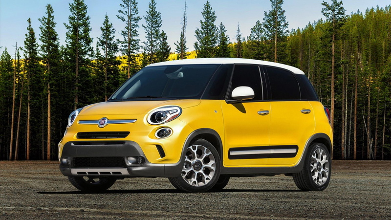 1080P, 2014, l, door, hatchback, fiat, yellow, 500l, cars