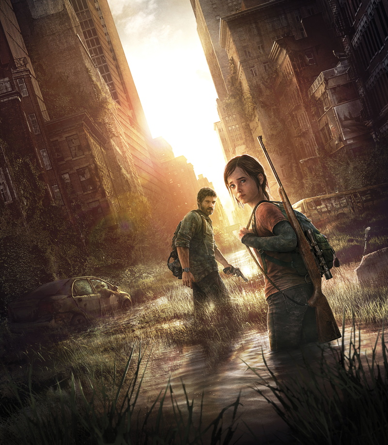 illustration, Joel, Ellie, us, last, 4K, 8K, The Last of Us, HD, 8K