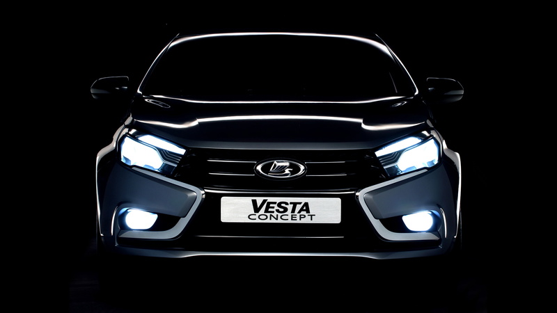 black background, 2K, the concept, Concept, Vesta, Lada