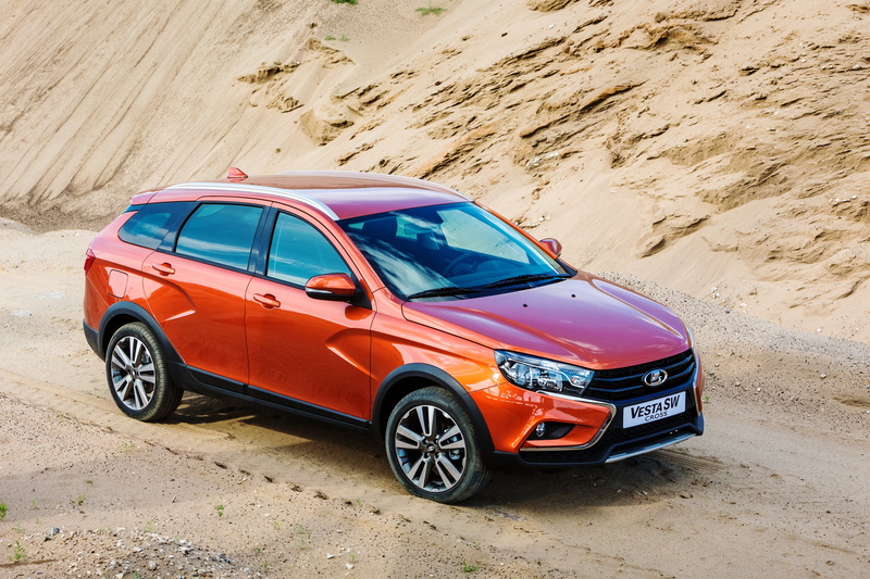 Lada Vesta SW, Car, 4K, Lada, Orange Car, Vehicle, SUV, Vehicles
