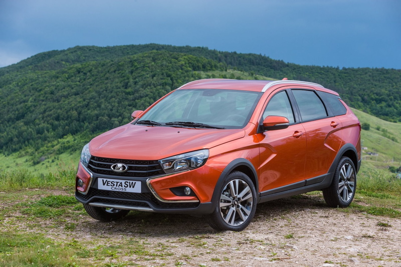 SUV, Car, Vehicles, Lada Vesta SW, Orange Car, 1080P, Lada, Vehicle