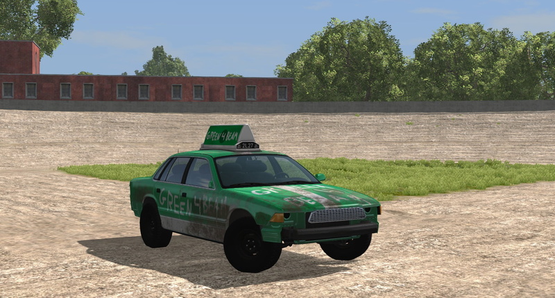 no people, outdoors, car, 720P, motor vehicle, nature, building exterior, mode of transportation, plant, architecture, tree, built structure, day, BeamNG