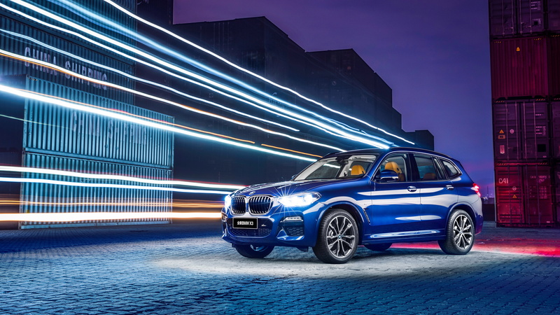 2018, 4K, 4K, BMW X3 xDrive 30i M-Sport, blue, advertisement, suv, China