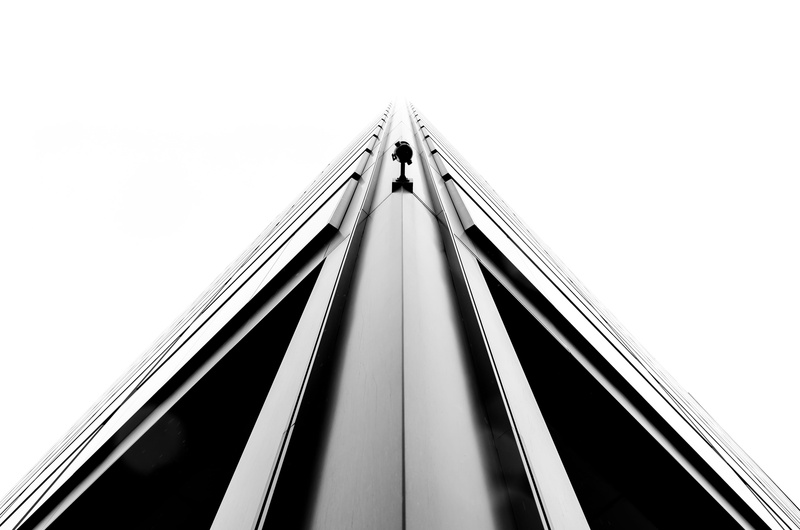 connection, tall, view, copy space, outdoors, worms eye view, low angle view, urban, corner, convenience, sky, built structure, sharp, building exterior