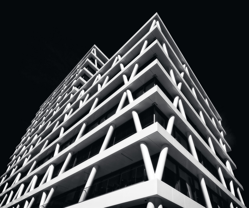 building exterior, no people, built structure, illuminated, low angle view, nature, sky, studio shot, city, visual, skyscraper, shape, black background