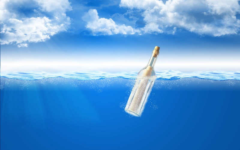 720P, message, splitview, hd, bottle, nature, bottles, art, water