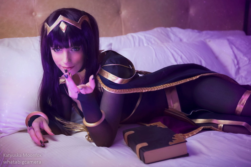 Katyuska Moonfox, dyed hair, women, cosplay, model, Tharja, 720P