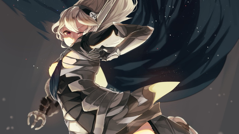 lifestyles, glasses, White Hair, beauty, 1080P, Girl, Armor, Fire Emblem Fates, adult, blond hair, young women, clothing, beautiful woman, young adult