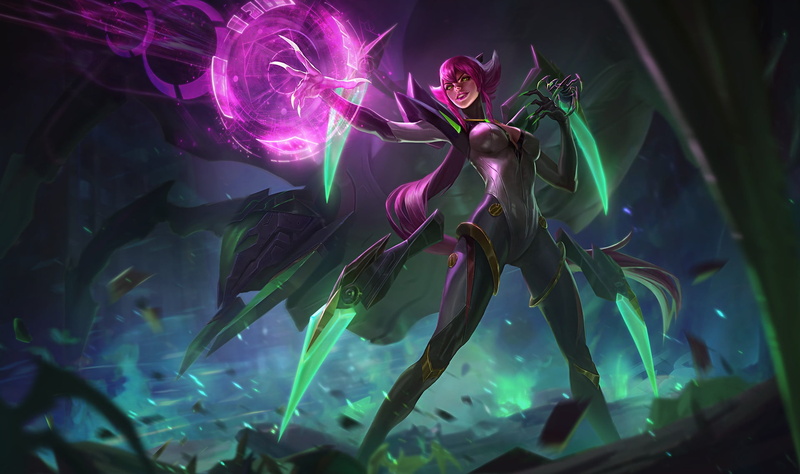 1080P, character, SMIRNOV SCHOOL, art, fantasy, Super Galaxy Elise Splash, Mushk Rizvi, the game, League of Legends, skill