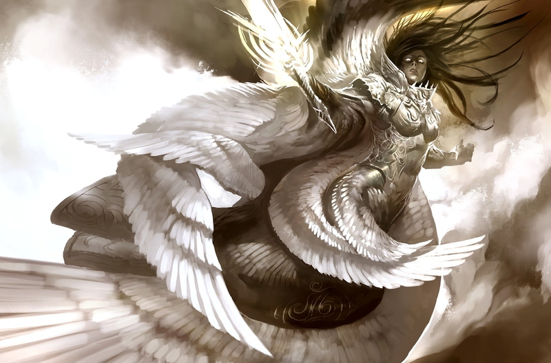 Light, Fantasy, 1080P, Sword, Seraphim, Gods, Angel