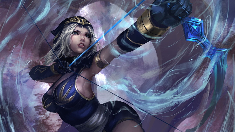 Ashe (League Of Legends), 1080P, League Of Legends, Bow, Archer, Video Game