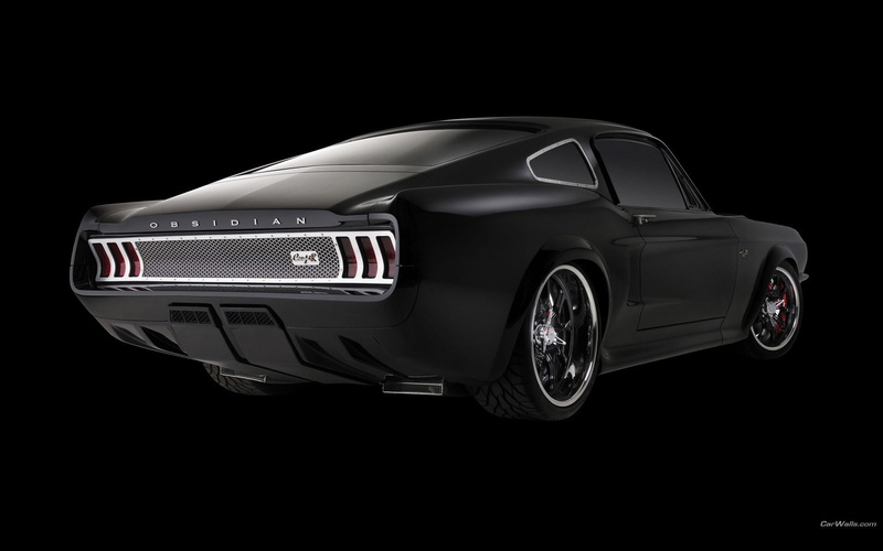 obsidian, 1080P, sg one, mustang, black, ford