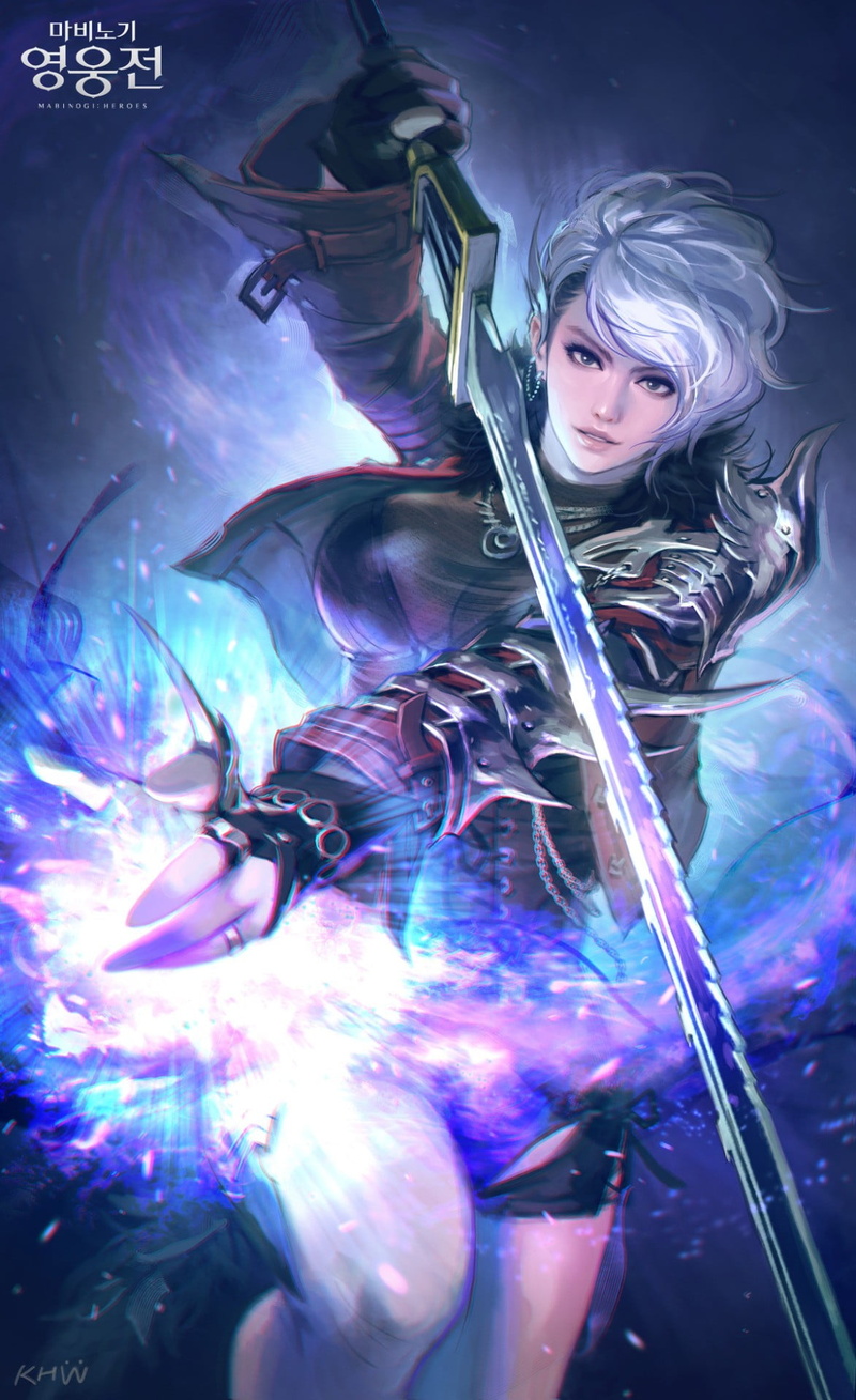 protection, anime, studio shot, adult, security, 1080P, women, Mabinogi Heroes, portrait, laser, futuristic, female, character, performance, one person