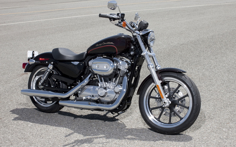 sportster, concrete, black, mode of transportation, 2K, sunlight, x, wheel, harley, travel, davidson, no people, land vehicle, transportation, black color