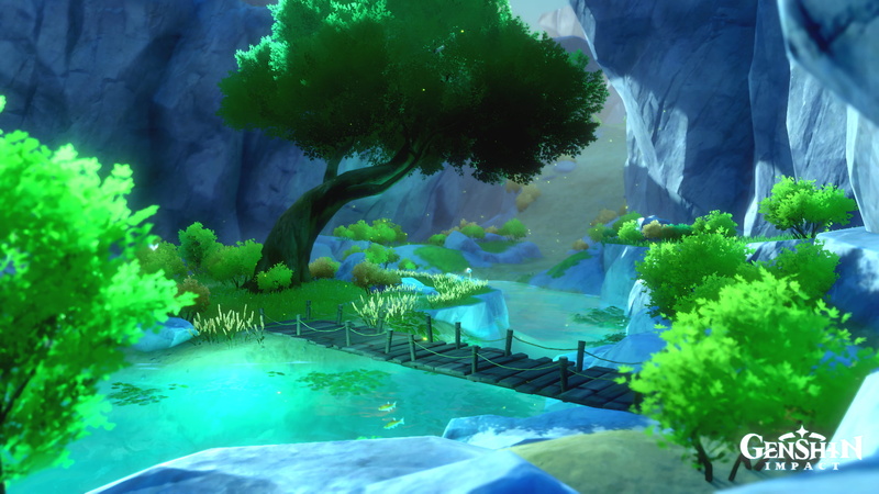 video game art, landscape, 1080P, Genshin, Genshin Impact