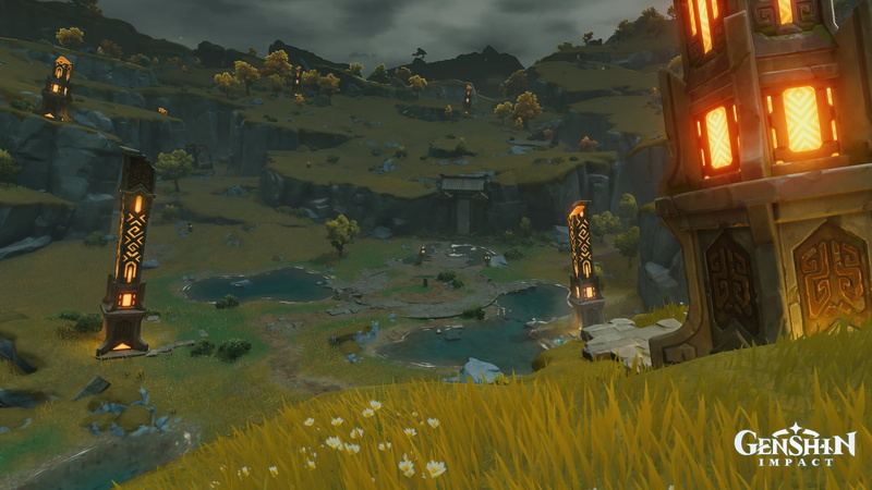 1080P, video game art, landscape, Genshin, Genshin Impact