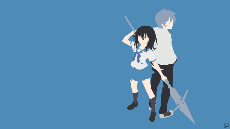 anime, 1080P, Strike the Blood, Himeragi Yukina, Akatsuki Kojō