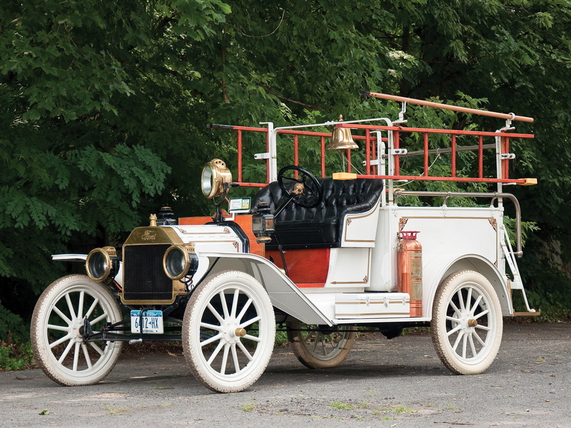 1080P, firetruck, retro, model t, ford, 1913