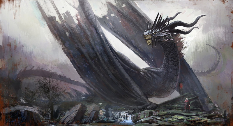 fantasy art, House Targaryen, artwork, dragon, Game of Thrones, 1080P