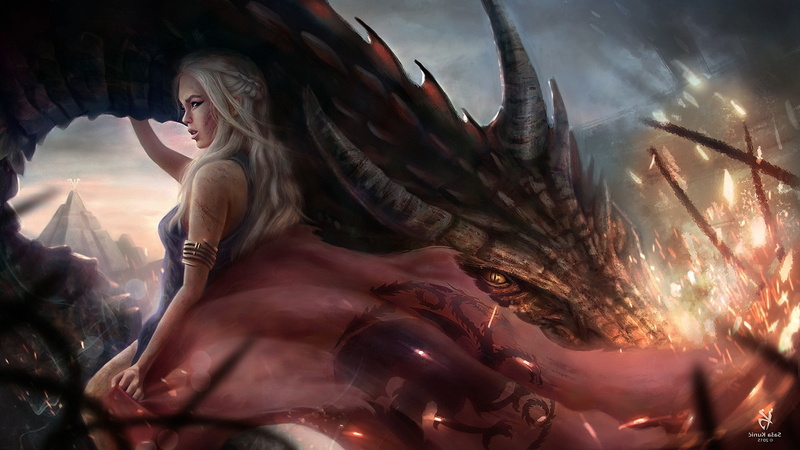 positive emotion, fantasy, religion, women, beauty, art and craft, game of thrones daenerys targaryen dragon house targaryen artwork fantasy art, arts culture and entertainment