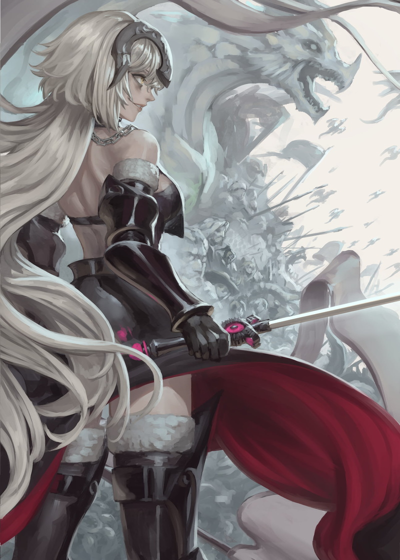 Jeanne dArc (Alter), Fate/Grand Order, anime, 720P, anime girls