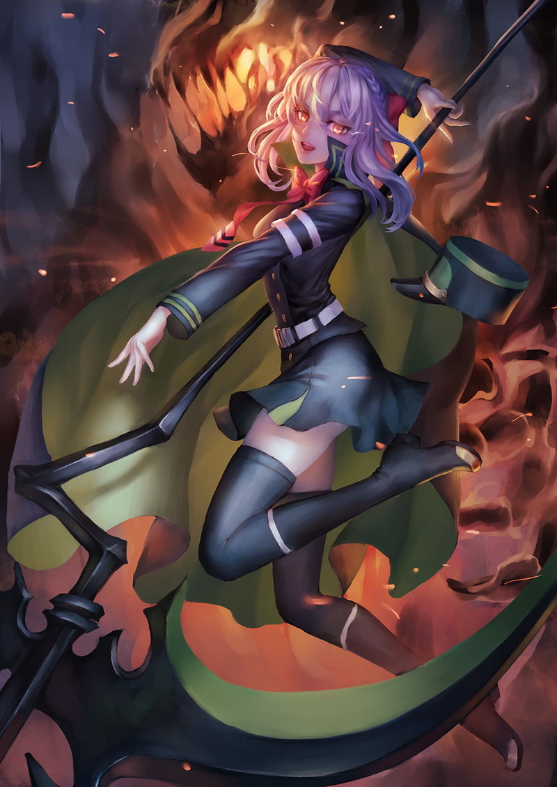 anime, Owari No Seraph, anime girls, 720P, kirino ttk