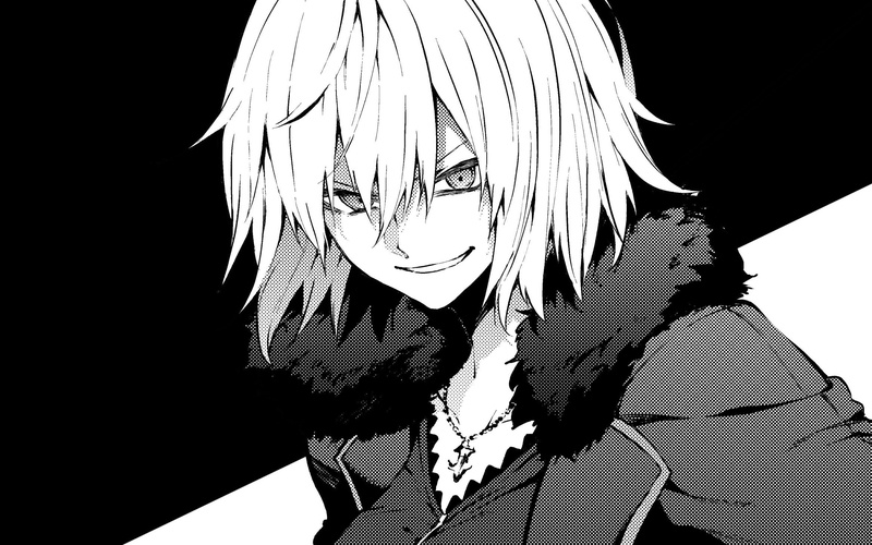 monochrome, Fate Series, Avenger (Fate/Grand Order), 1080P, necklace, short hair, Jeanne (Alter) (Fate/Grand Order), Fate/Grand Order