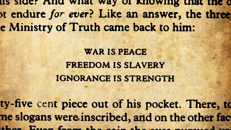 George Orwell, quote, books, 1080P, 1984