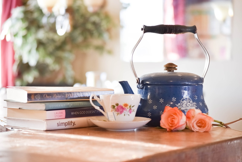 publication, drink, wooden, book, crockery, indoors, kettle, nature, coffee cup, tea - hot drink, food and drink, mug, blue, top, focus on foreground, home