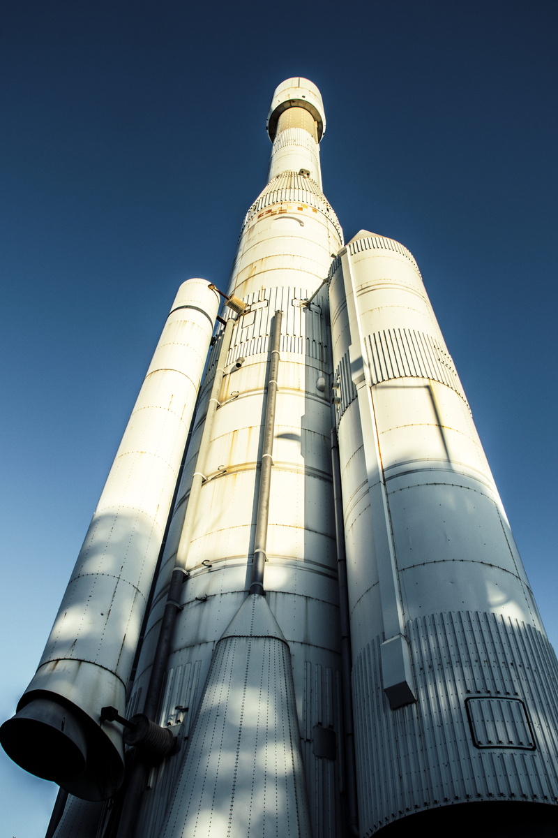 white, day, sky, spacex, angle, built structure, travel destinations, photography, rocket, clear sky, city, outdoor, space, building, industry, architecture