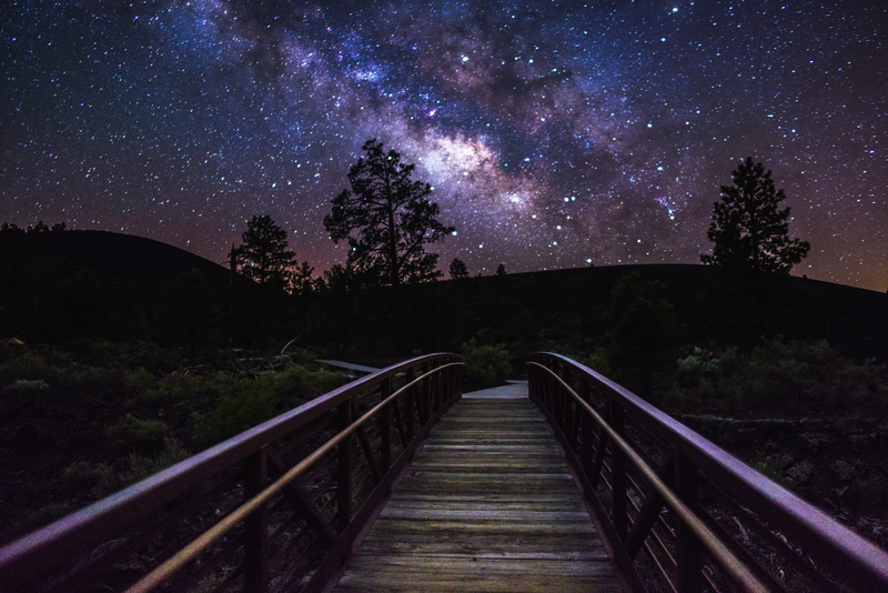 scenics - nature, coconino, stars, space, outdoors, the way forward, lava, countryside, national forest, star - space, dark, milky way, idyllic, flow, space and astronomy