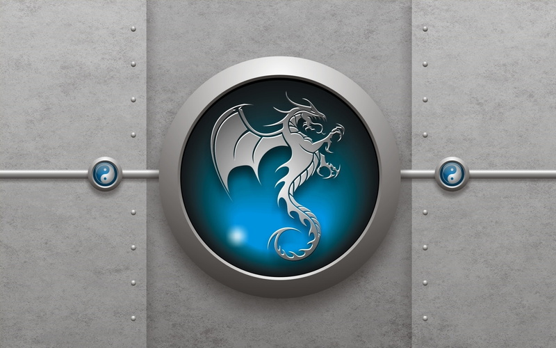 logo, d, dragon, 1080P