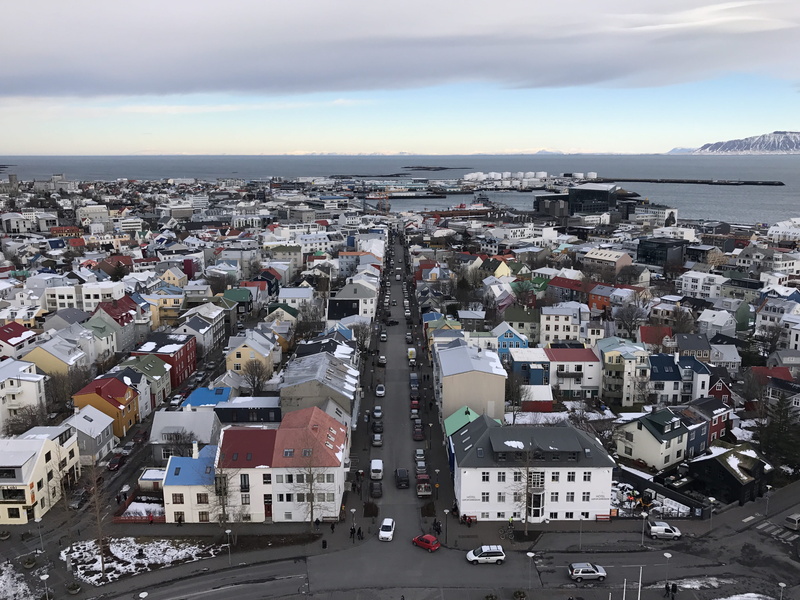 built structure, cloud - sky, residential district, cityscape, horizon, iceland, day, building exterior, nature, crowded, reykjavík, sky, high angle view