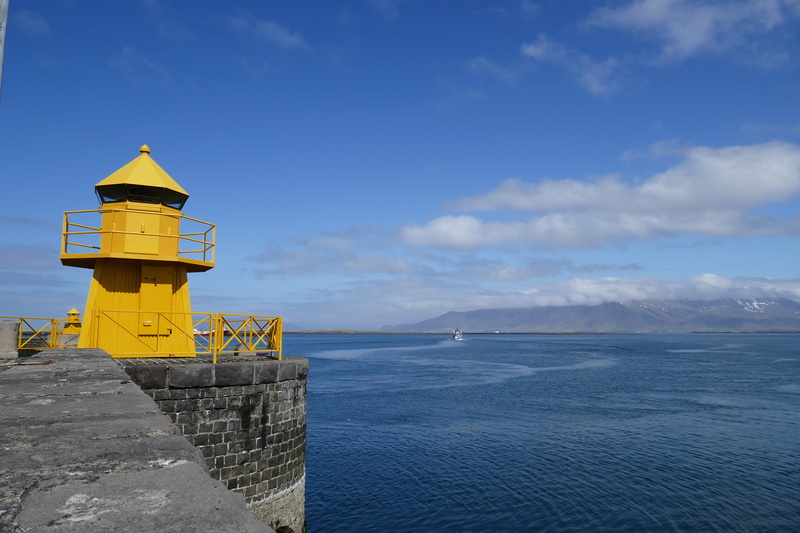 nature, ocean, day, yellowlighthouse, harbour, blue, building exterior, protection, water, yellow, cloud - sky, sea, sky, lighthouse, outdoors, non-urban scene