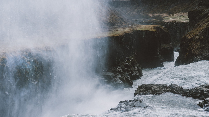 rock formation, no people, power in nature, waterfall, flowing water, power, cliff, outdoors, rock - object, beauty in nature, solid, motion, flowing, nature