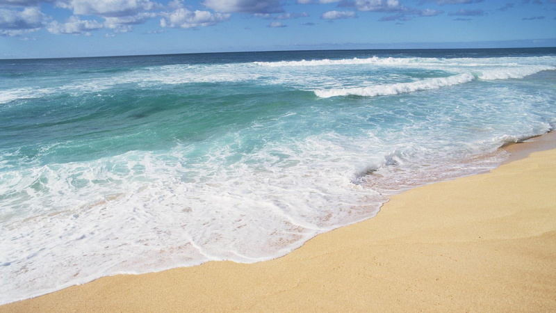 sand, nature, clouds, shores, 1080P, daylight, shore, beach, ocean, hawaii, nature and landscapes, water