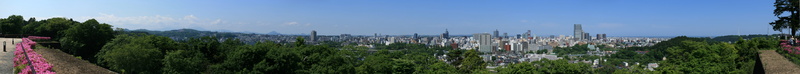 Aoba, landscape, Mount, public domain, photos, panoramic, sendai, no people, mount aoba, motion, castle, clear sky, backgrounds, outdoors, green color