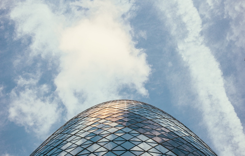 construction, london skyline, sunlight, ground, 30 st mary axe, gherkin, outdoors, st, pattern, no people, building exterior, london, building, england