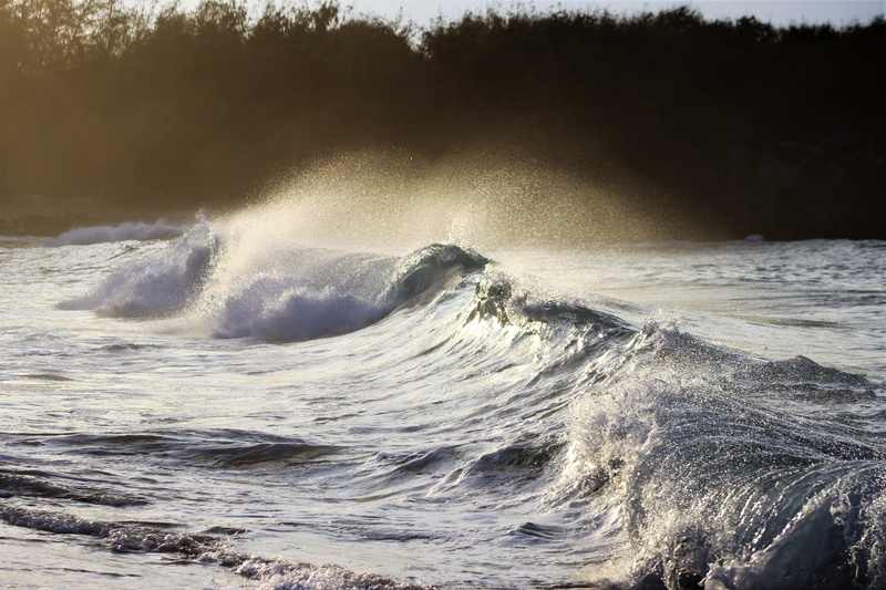 scenics - nature, waves, vacation, power in nature, outdoors, beauty in nature, kauai, hawaii, splashing, mist, 4K, flowing water, sport, breaking, nature