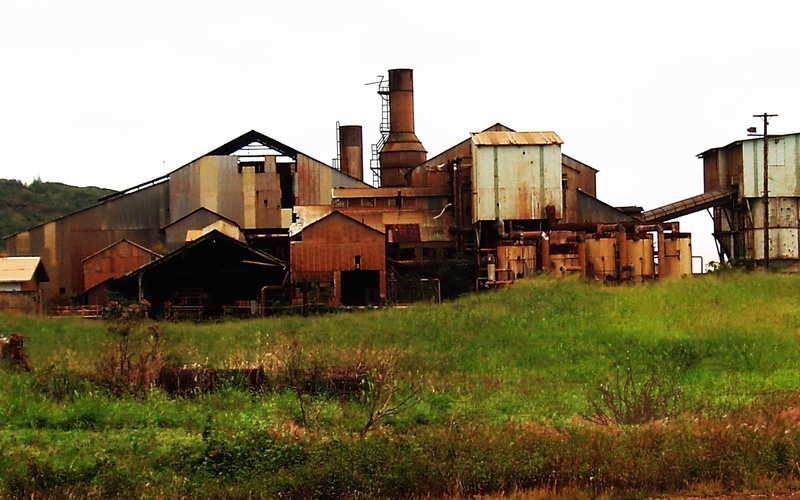deterioration, factory, architecture, day, building exterior, nature, 1080P, Hawaii, old, built structure, damaged, building, land, Abandoned, ruined