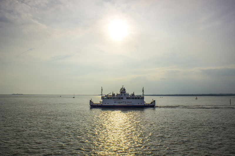 transportation, beauty in nature, sunlight, isle of wight, outdoors, ship, tranquil scene, tranquility, sea, solent, nature, scenics - nature, horizon