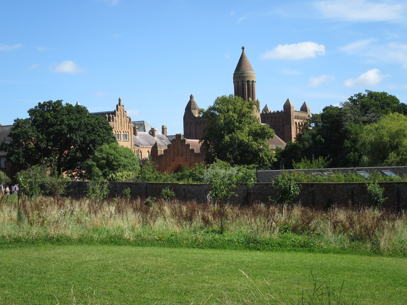 spirituality, quarr abbey, built structure, nature, history, building exterior, fort, belief, architecture, travel destinations, 4K, grass, tree, plant
