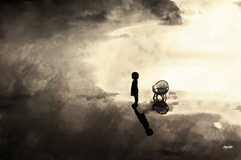 children, artwork, silhouette, 4K