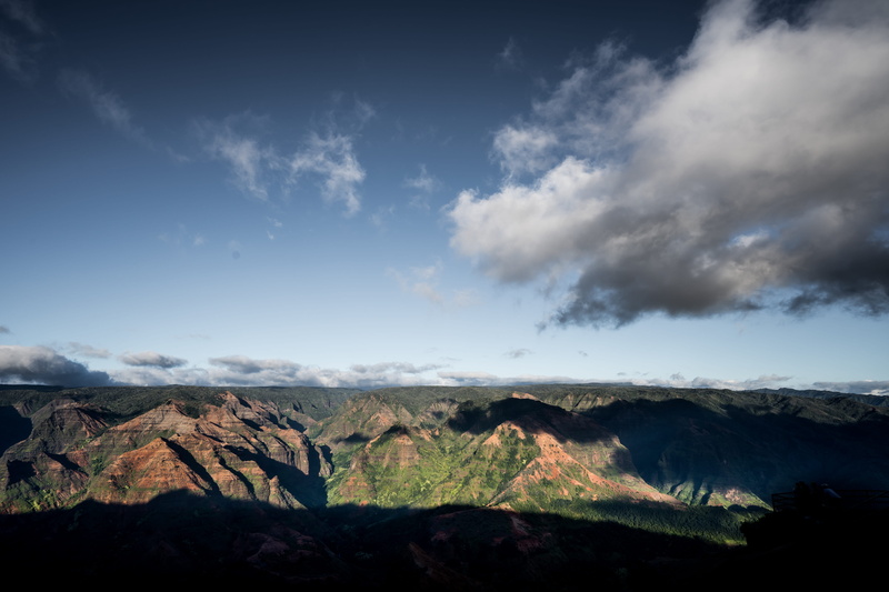 mountain peak, view, environment, day, dramatic landscape, landscape, waimea, 5K, tranquility, remote, viewpoint, mountain, nature, sky, mountain range