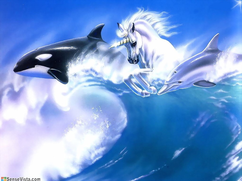 fantasy, surfing, mystical, hd, Mystical Surfing, abstract, art, 480P, cavalo