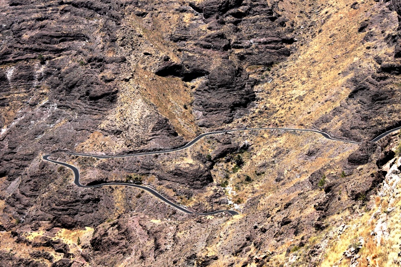 non-urban scene, outdoors, serpentines, canary, geology, rock formation, day, mountain pass, landmark, mountain, rocky mountains, eroded, land, street