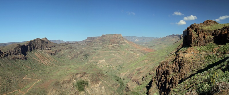 plant, travel, tourism, outdoors, islands, canary, sky, travel destinations, tranquility, scenics - nature, 8K, tree, canaria, panoramic, blue, no people