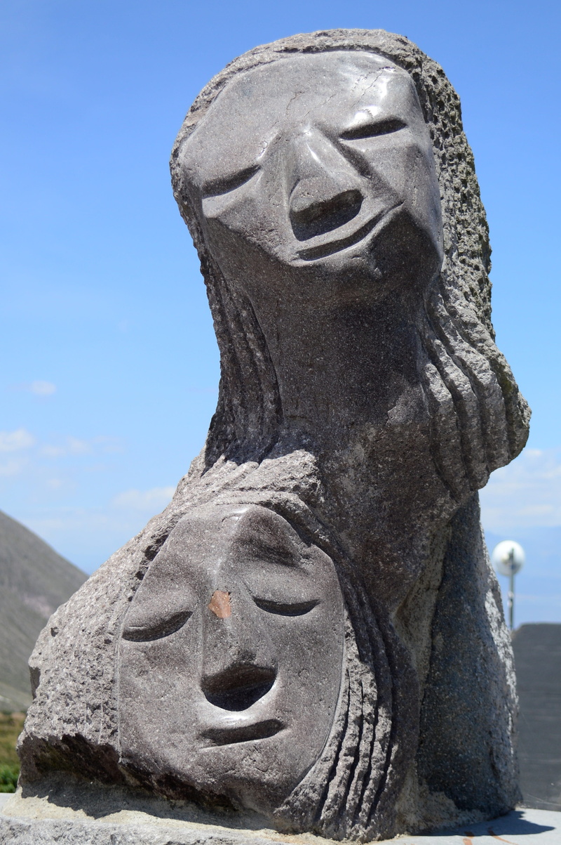 representation, tenderness, art and craft, architecture, stone material, the past, cañari, sky, family, ancient civilization, craft, focus on foreground
